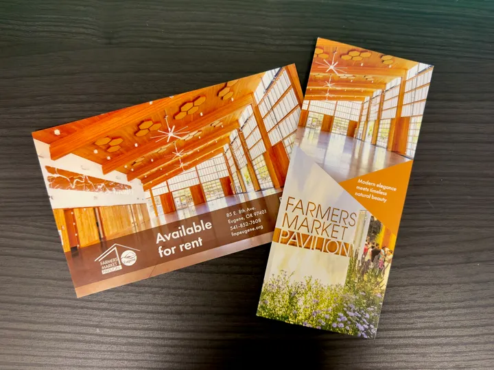 Venue rental brochure for wedding expos and outreach.